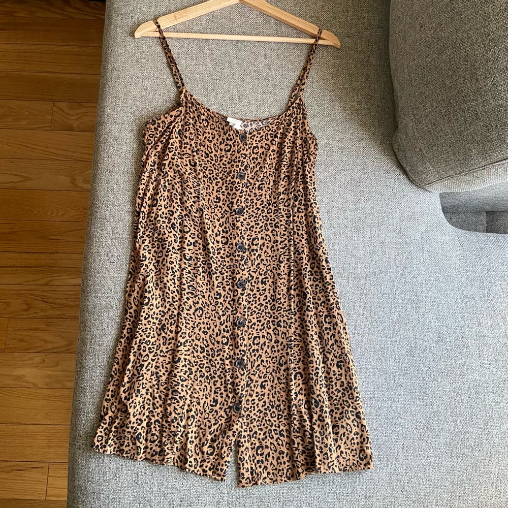 H&M leopard pattern mini dress